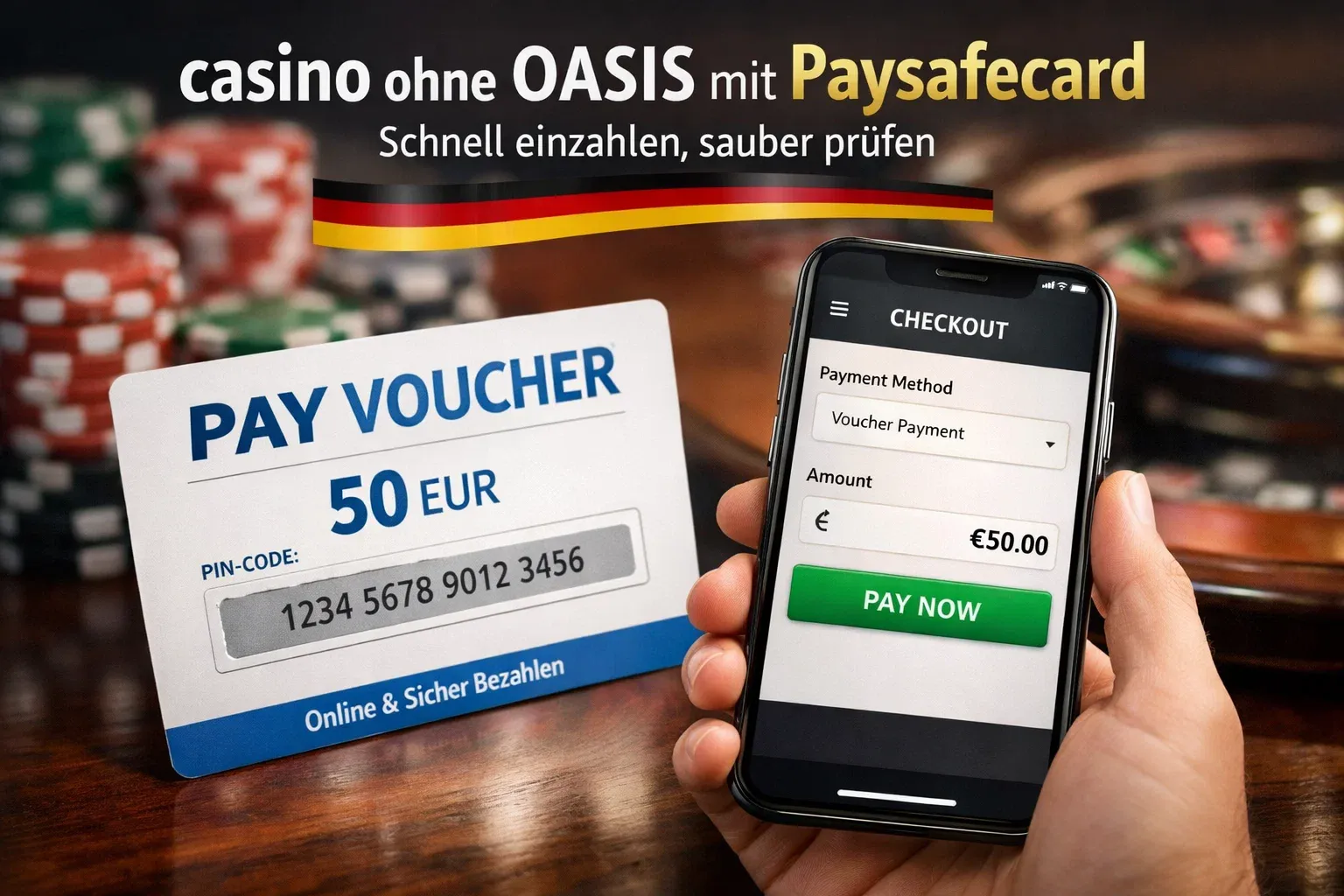 Casino ohne OASIS mit Paysafecard